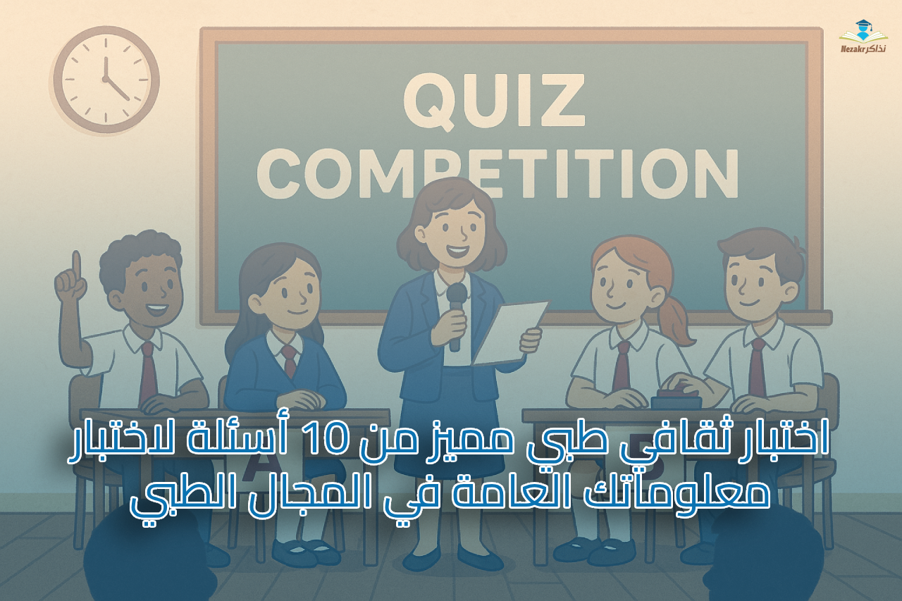 اختبار ثقافي طبي مميز من 10 أسئلة لاختبار معلوماتك العامة في المجال الطبي