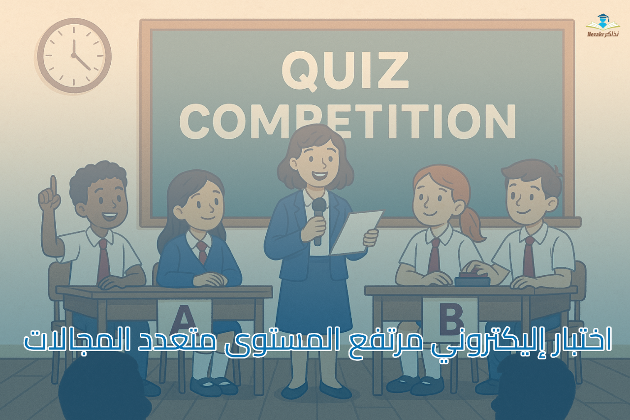 اختبار إليكتروني مرتفع المستوى متعدد المجالات من 15سؤال